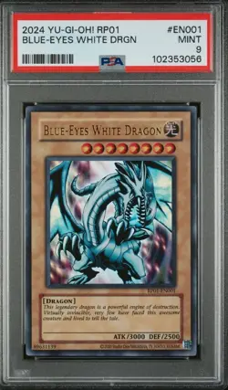 PSA 9 Blue-Eyes White Dragon | Retro Pack 1 2024 Reprint | Ultra Rare - Image 1