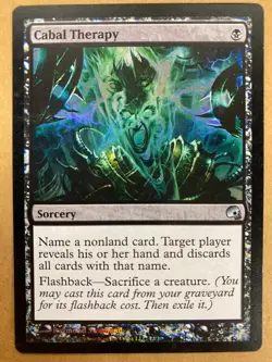MTG 1x FOIL Cabal Therapy 12 Premium Deck Series Graveborn Magic Gathering x1 NM - Image 1