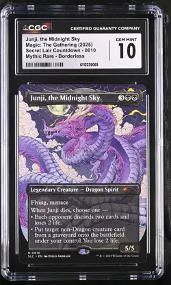 JUNJI, THE MIDNIGHT SKY Secret Lair Mythic CGC 10 MTG [Nostalgium] - Image 1