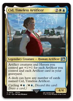 Cid, Timeless Artificer (0413) #413 (NM) Final Fantasy FIN Magic MTG - Image 1
