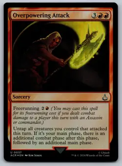 MTG Overpowering Attack Universes Beyond: Assassin's Creed Foil - Image 1