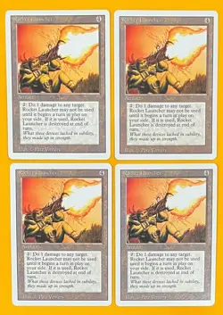 MTG ROCKET LAUNCHER (x4) Revised (OldManMTG 008-072) - Image 1