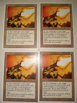 4x Rocket Launcher- Revised Edition - MTG Magic the Gathering Playset Light Play - Image 1