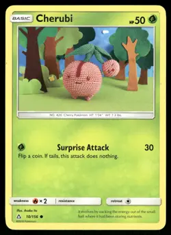Cherubi 10/156 Common Ultra Prism Pokemon Lightly Played - Image 1