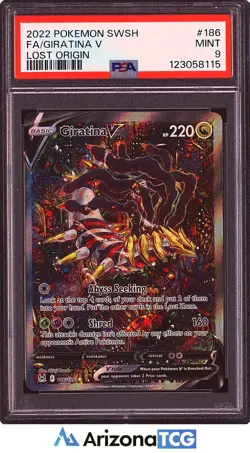 Pokemon 2022 Giratina V 186/196 Full Art Lost Origin PSA 9 - Image 1