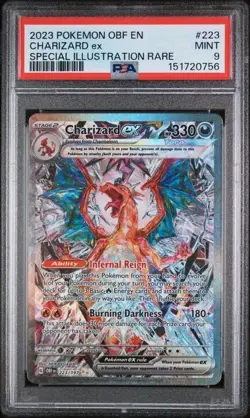 Pokemon TCG Charizard Ex 223/197 Obsidian Flames SIR PSA 9 - 151720756 - Image 1