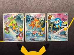 Pokemon 2026 First Partner Illustration Series 1 Promos Turtwig Chimchar Piplup - Image 1
