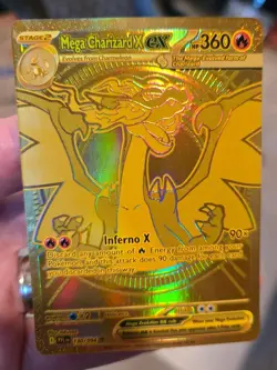 Mega Charizard X EX Gold Hyper Rare 130/094 Pokemon Phantasmal Flames English NM - Image 2