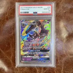Pokemon 2017 Sun & Moon Lunala GX Psa 10 Gem Mint - Image 1