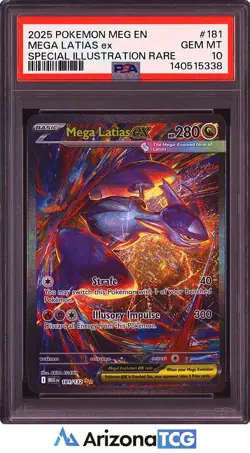 Pokemon 2025 Mega Latias ex 181/132 SIR Mega Evolution GEM MINT PSA 10 - Image 1