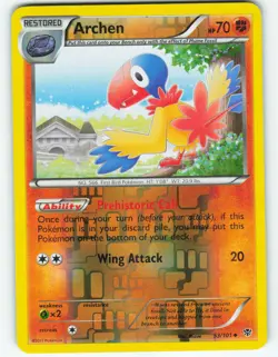 Archen - Reverse Holo - 53/101 Plasma Blast - Pokemon TCG - 2013 - Image 1