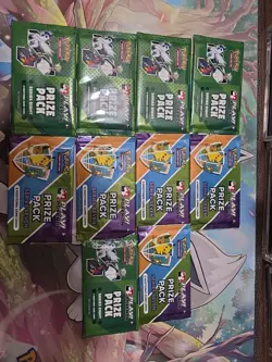 10x Play! Pokemon Prize Pack Series 8 And 7 Promo Packs Sealed - Image 1