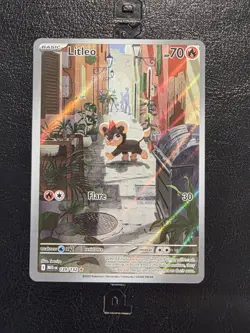 Pokemon TCG Litleo 139/132 Illustration Rare IR ME01: Mega Evolution NM - Image 1