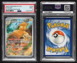 Pawmot Illustration Rare Pokemon Scarlet & Violet Base Set SV1 PSA 9 MINT - Image 3