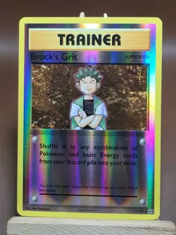 Pokemon MP Brock’s Grit 74/108 XY Evolutions Reverse Holo - Image 1