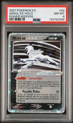 2007 Pokemon Absol ex Holo Power Keepers #92/108 EX PSA 8 English - Image 1