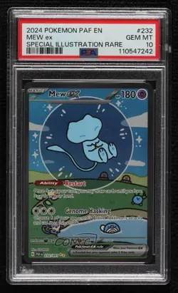 Mew ex Special Illustration Rare Pokemon Scarlet Violet Paldean Fates PAF PSA 10 - Image 1