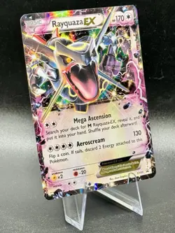 Rayquaza EX (Shiny) XY69 Black Star Promo Pokemon XY Promos 2015 LP/MP - Image 1