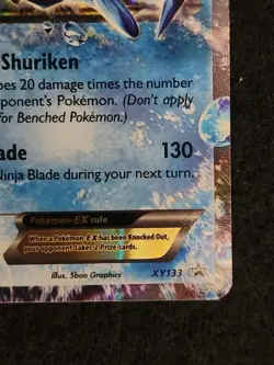 2016 Pokemon XY Promos Ash-Greninja EX #XY133 EX-NM - Image 4