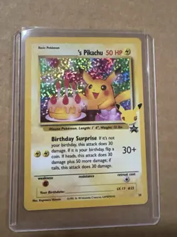 TCG POKEMON CELEBRATIONS BIRTHDAY PIKACHU HOLO 24 Ylw - Image 3