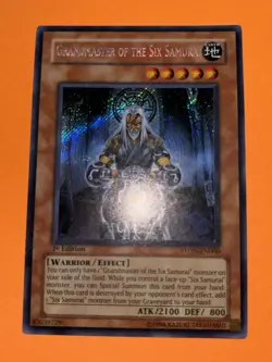 Grandmaster of the Six Samurai STON-EN000 Secret Rare 1st Edition Yugioh NM - Image 1