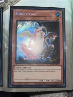 Yugioh Substitoad BLTR-EN054 1st Edition Secret Rare NM - Image 1