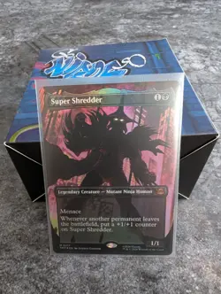 Super Shredder * Borderless * - MTG TMT Teenage Mutant Ninja Turtles - NM/MINT - Image 1