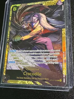 One Piece TCG The Azure Sea’s Seven Crocodile SEC OP14-120 - Image 3