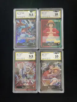 2023 One Piece TCG S-CHN Start Deck #ST08-001 L Monkey D.Luffy PGS 10 Lot*4 LU57 - Image 1
