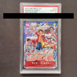 psa10 Japanese ONE PIECE "One Piece Day 2024" Monkey D Luffy Promo ST10-006 JPN - Image 1