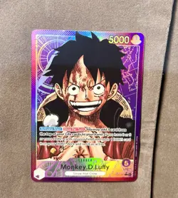 NM Monkey.D.Luffy Leader Alternate Art OP05-060 Awakening of the New Era Foil - Image 1