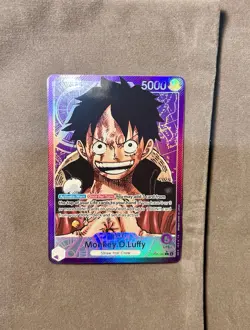 NM Monkey.D.Luffy Leader Alternate Art OP05-060 Awakening of the New Era Foil - Image 2