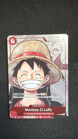 Monkey.D.Luffy (Alternate Art) P-001 One Piece Promotion Cards Foil - Image 1