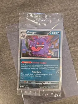 Gengar 050/088 EB Games Promo SEALED Pokemon TCG Card - Swirl - Image 1
