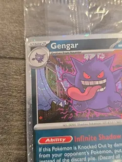 Gengar 050/088 EB Games Promo SEALED Pokemon TCG Card - Swirl - Image 4