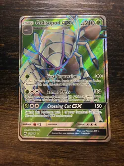 Pokemon TCG Golisopod GX Full Art Holo Card Burning Shadows 129/147 - Image 1