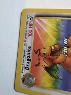 Pokemon Dragonite 1st Edition Fossil Rare 100 HP Card 19/62 Wizards 1999 - Image 4