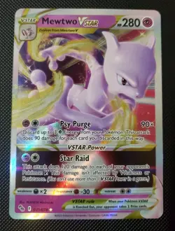 Pokemon Mewtwo VSTAR Holo Ultra Rare Card 31/78 Pokemon Go - Image 1