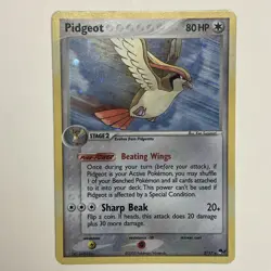Pidgeot 2/17 Pop Series 2 Holo Rare 2005 Vintage Pokemon TCG Card NM *SWIRL* - Image 1