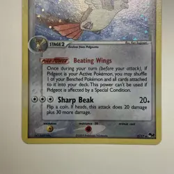 Pidgeot 2/17 Pop Series 2 Holo Rare 2005 Vintage Pokemon TCG Card NM *SWIRL* - Image 5