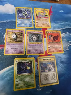 VINTAGE Pokemon NEO Destiny 53 Card C/UC/R Partial Set NO Duplicates 7 RARES - Image 1
