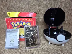 Pokemon PIKACHU 23k Gold Plated Trading Card Vintage 1999 Burger King Red Box - Image 1