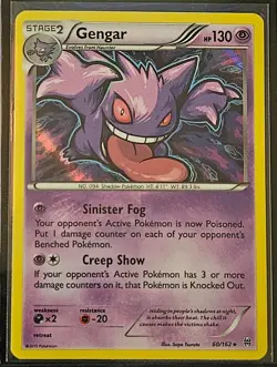 Gengar (Breakthrough 60/162) Reverse Holo Rare Pokemon Card - Image 1