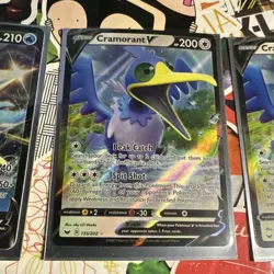 Pokemon Sword & Shield V Foil Card Lot - Keldeo V, Gardevoir V, Cramorant V - Image 3