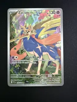 Pokemon TCG Zacian 100/094 Phantasmal Flames Illustration Rare NM Card - Image 1