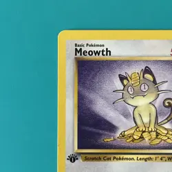 Pokemon TCG Meowth Jungle Card 1st Edition 1999 56/64 Raw - Image 2