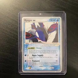 Kyogre EX 037 Nintendo Promo Holo Pokemon TCG Card 100 HP English - Image 1