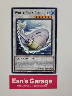YuGiOh 1st Edition White Aura Porpoise PHNI-EN041 Phantom Nightmare - MN - Image 1