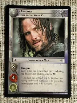 Decipher The Lord of the Rings Aragorn Heir to the White City Rare Card 3R38 - Image 1