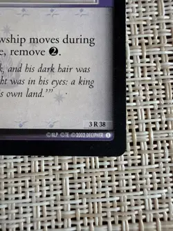 Decipher The Lord of the Rings Aragorn Heir to the White City Rare Card 3R38 - Image 3